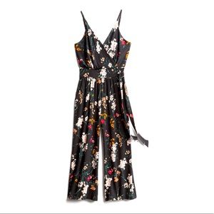 Floral sleeveless jumpsuit